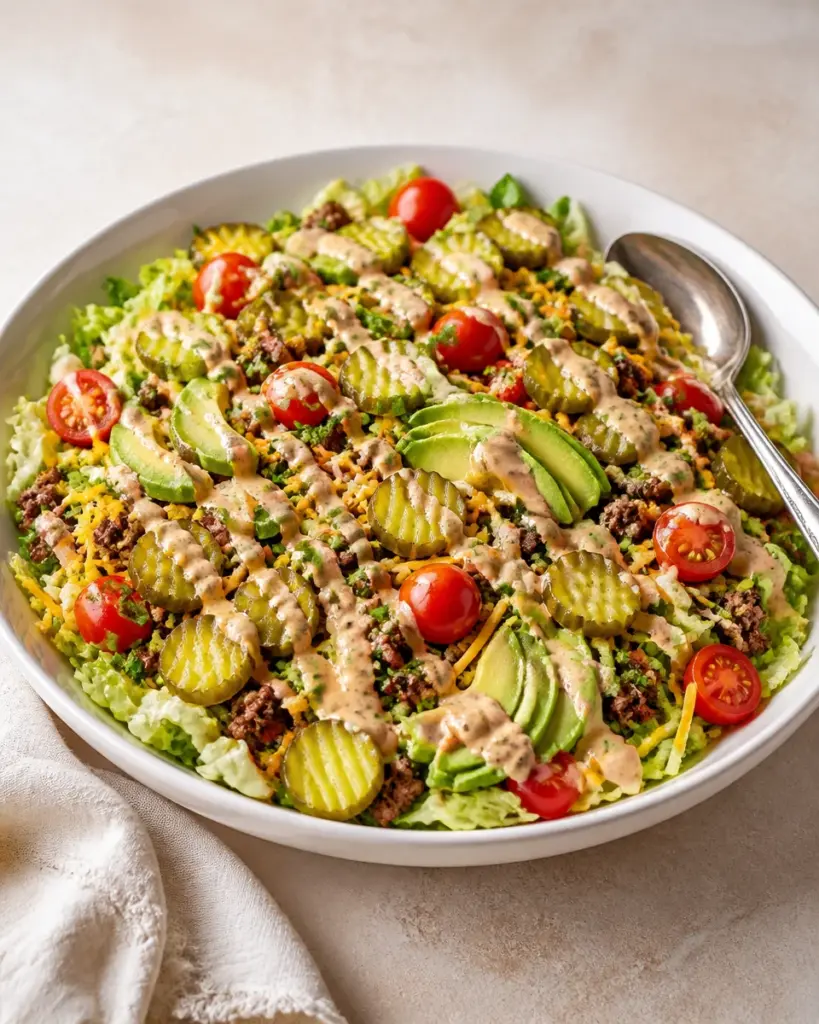Keto Big Mac Salad Bowl