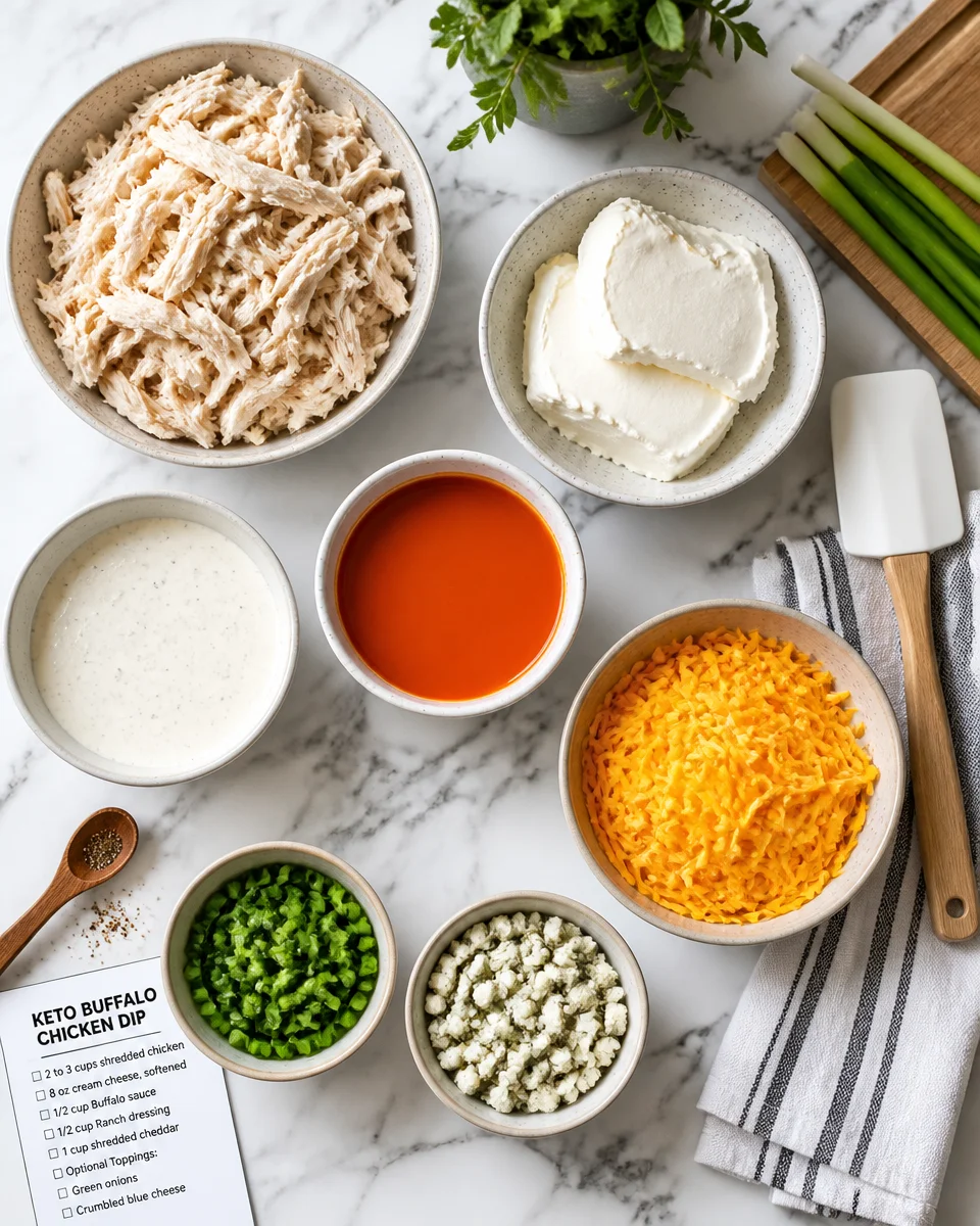 Keto Buffalo Chicken Dip