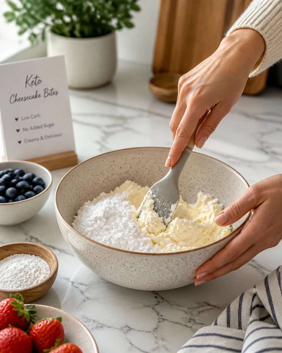 Keto Cheesecake Bites (No Bake)