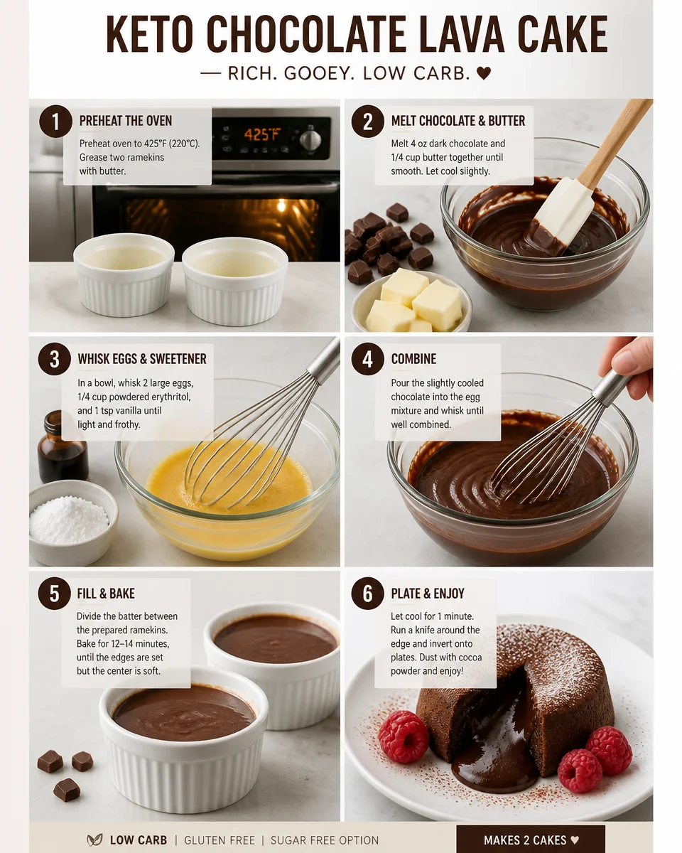 Keto Chocolate Lava Cake