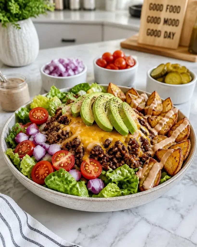 Keto Smash Burger Bowl