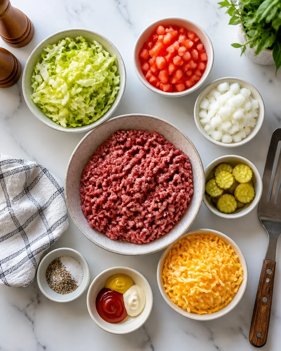 Keto Smash Burger Bowl