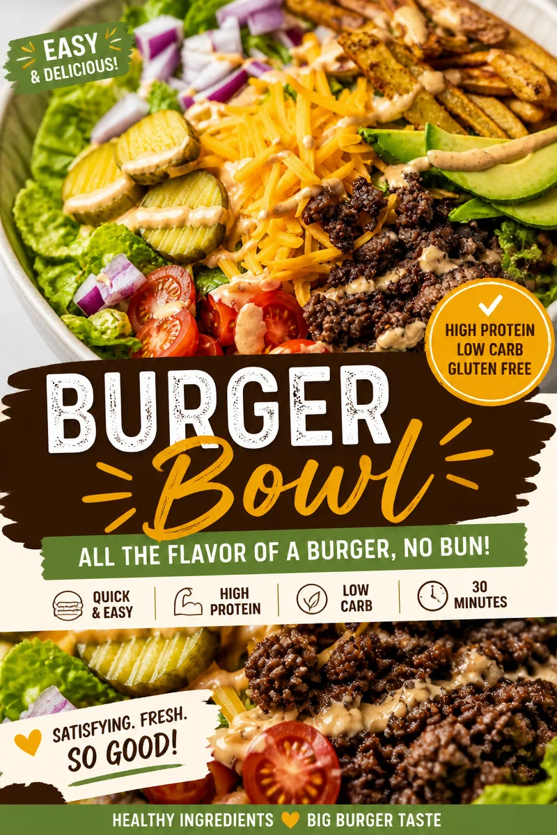 Keto Smash Burger Bowl