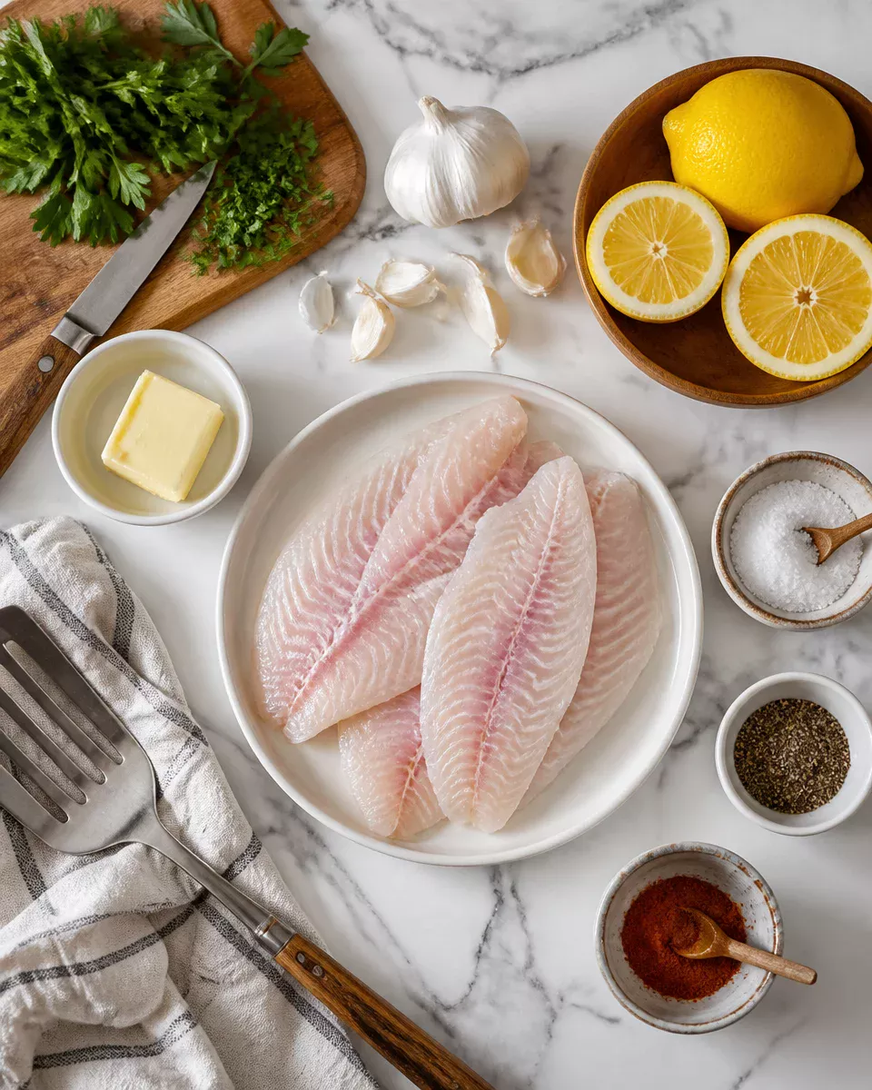 Lemon Garlic Tilapia in the Oven