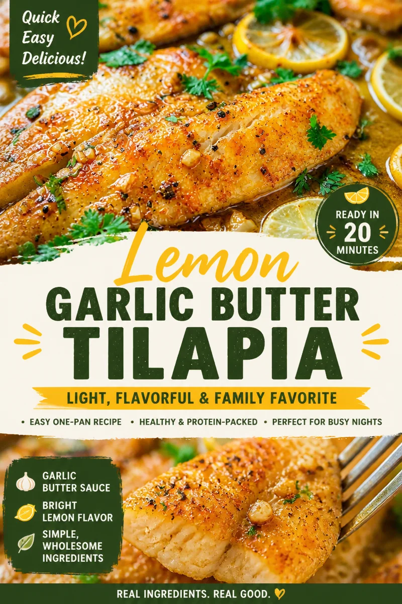 Lemon Garlic Tilapia in the Oven
