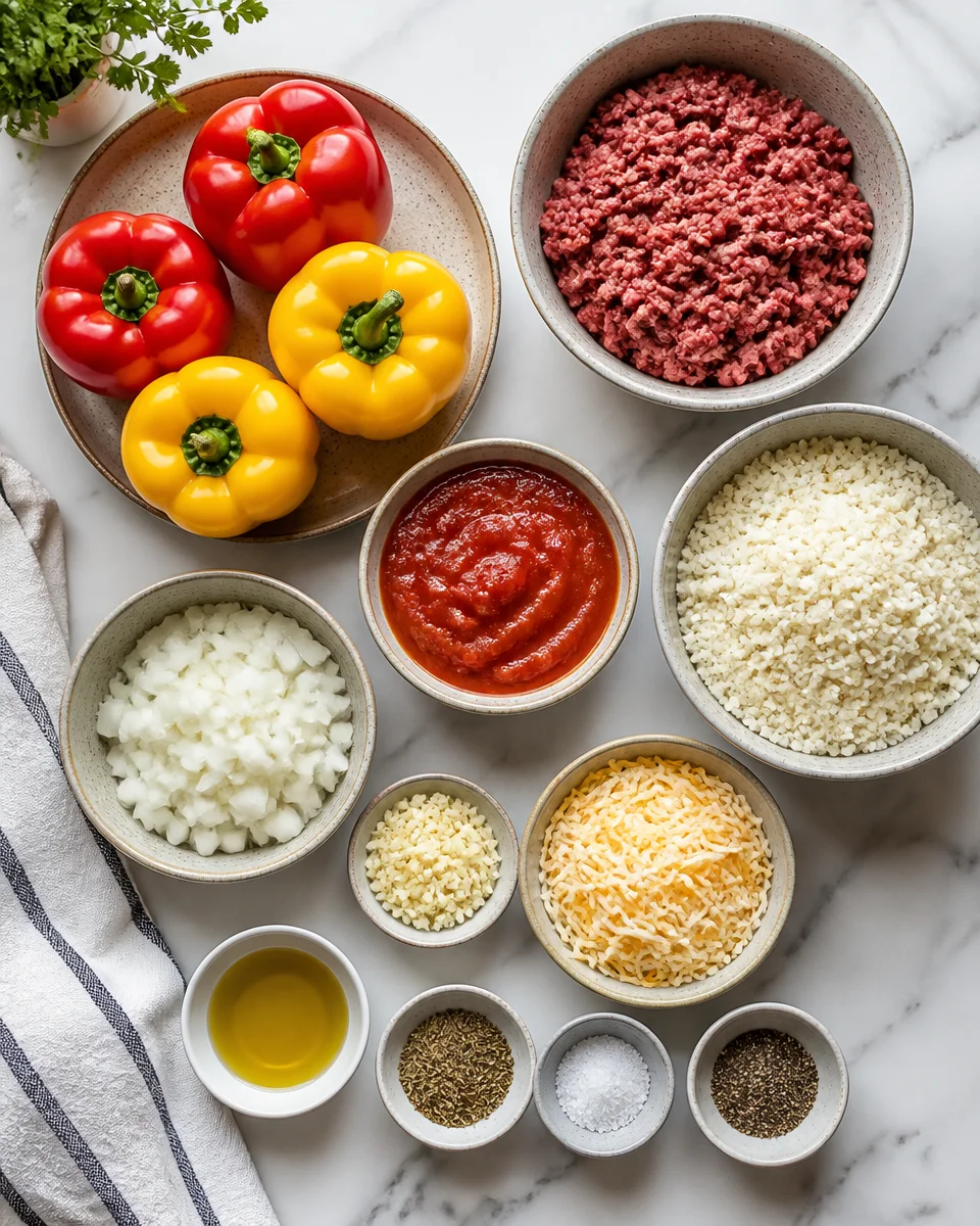 Low Carb Stuffed Bell Peppers
