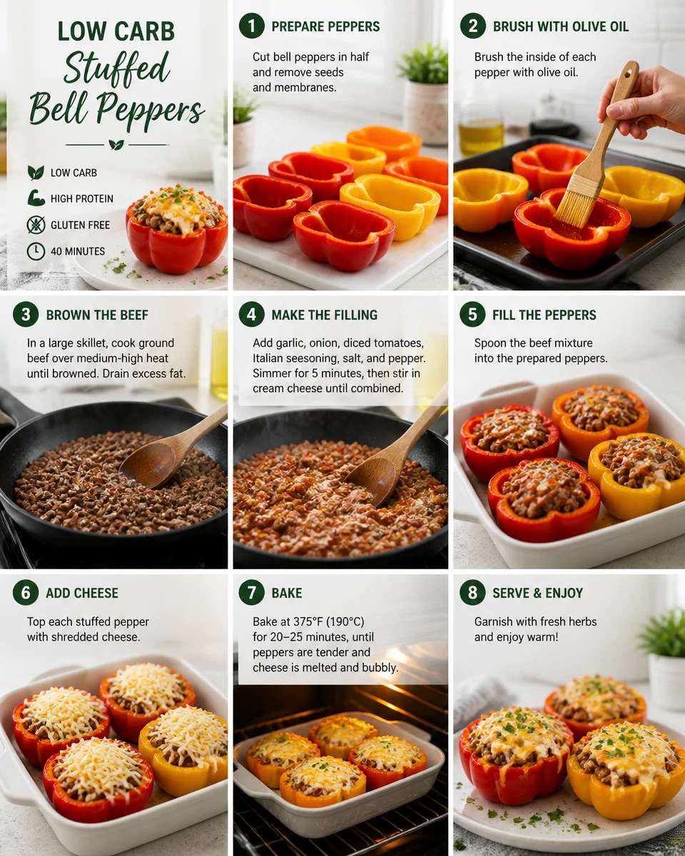 Low Carb Stuffed Bell Peppers