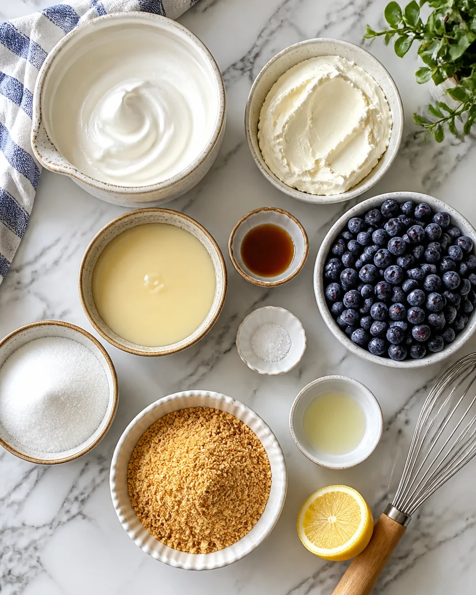 No Churn Blueberry Cheesecake Ice Cream