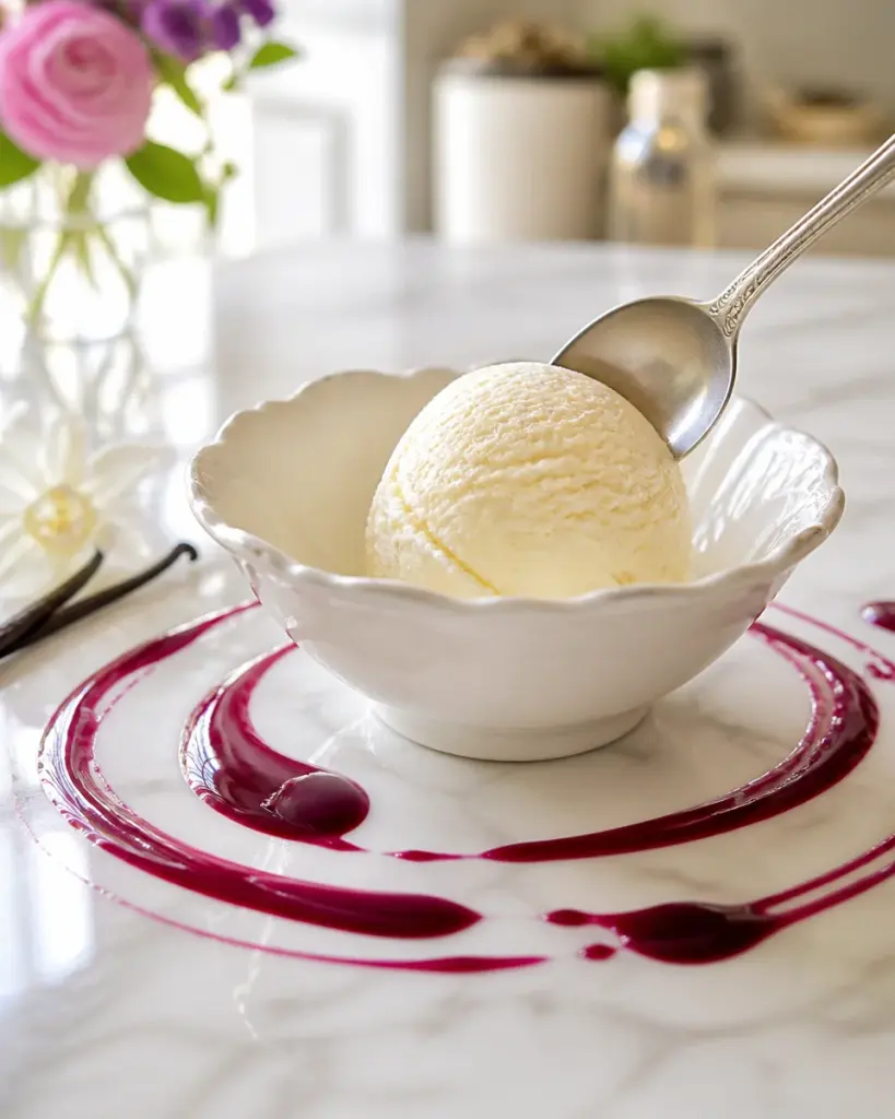 No Churn Vanilla Bean Ice Cream