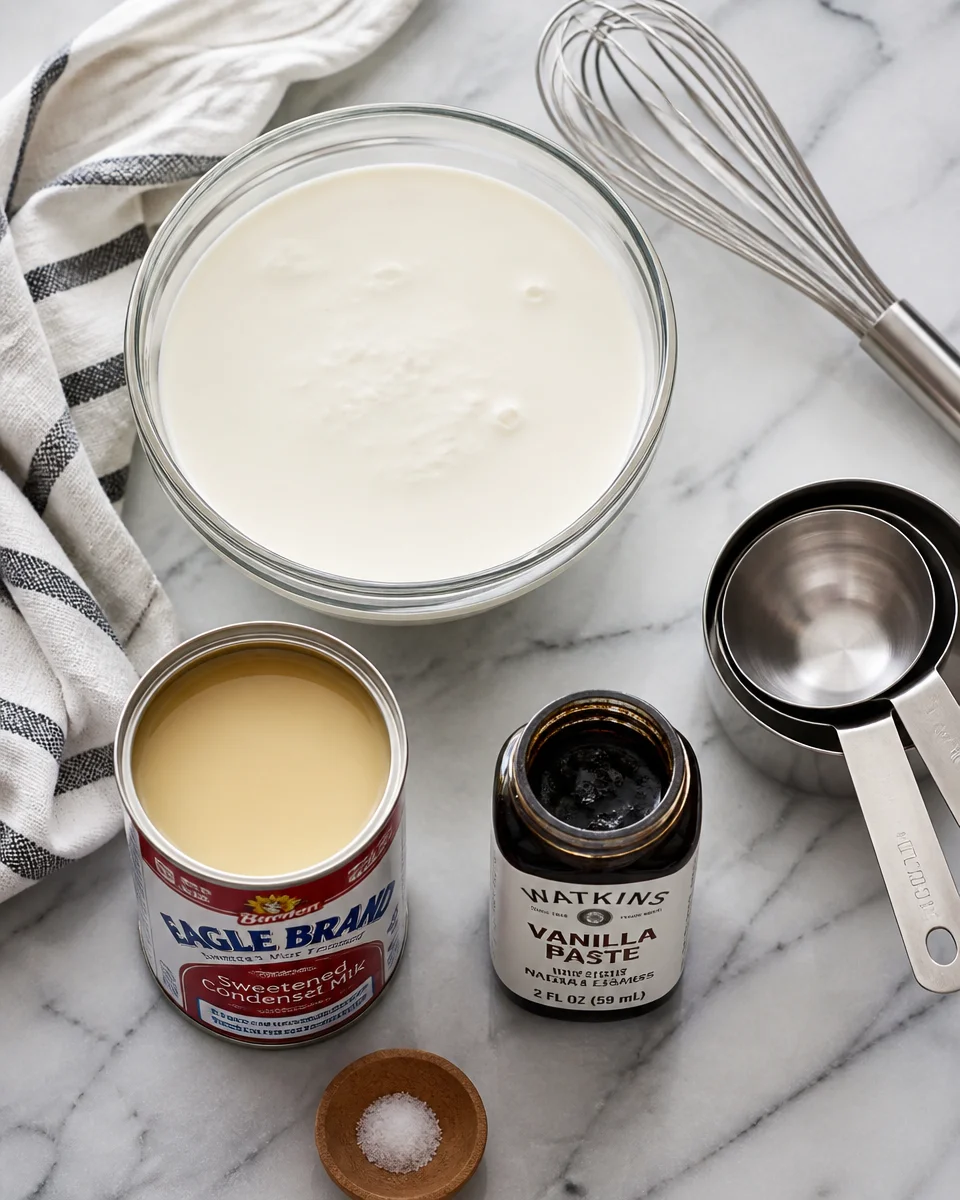 No Churn Vanilla Bean Ice Cream