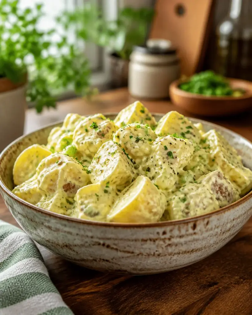 Old Fashioned Potato Salad with Eggs