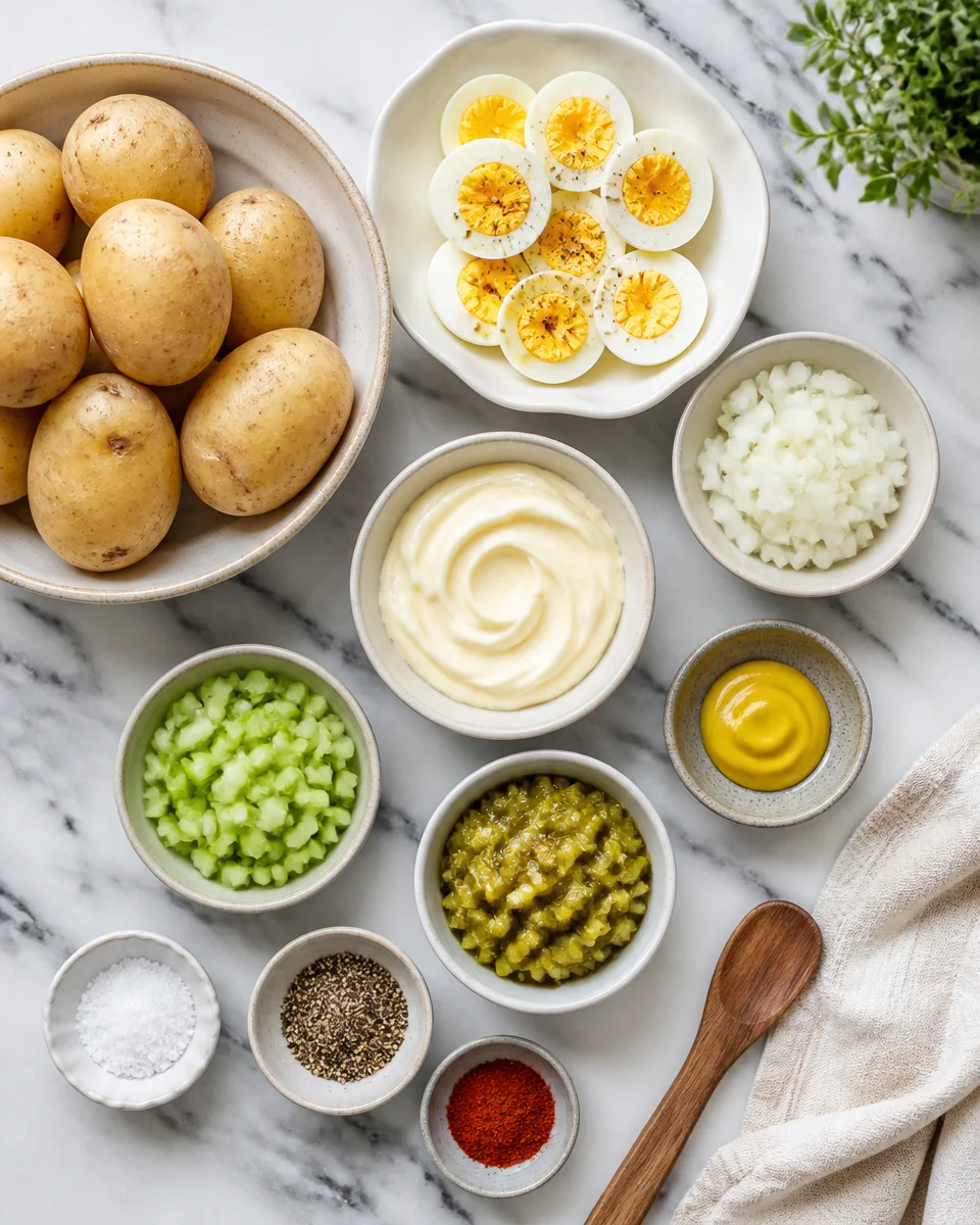 Old Fashioned Potato Salad with Eggs