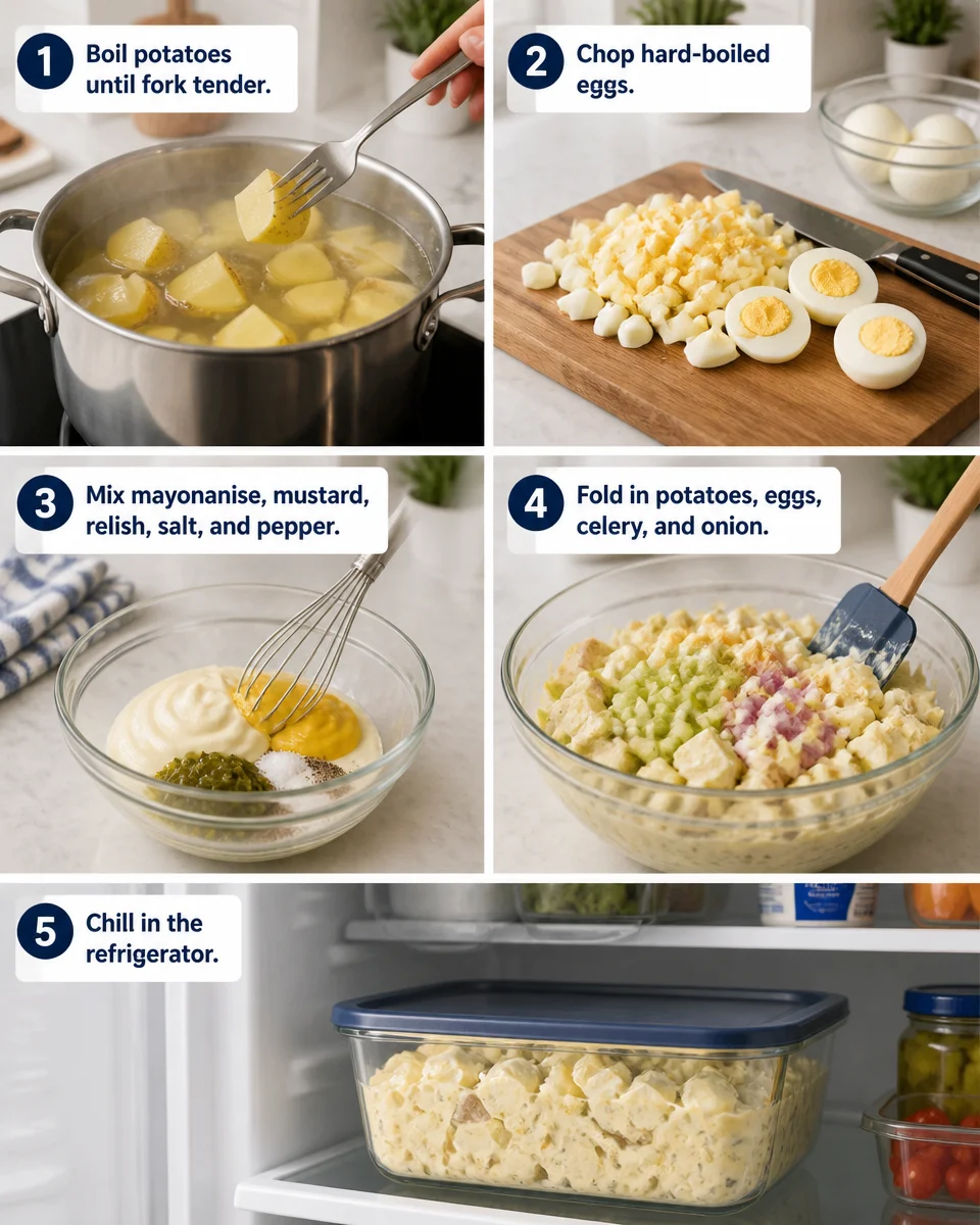 Old Fashioned Potato Salad with Eggs