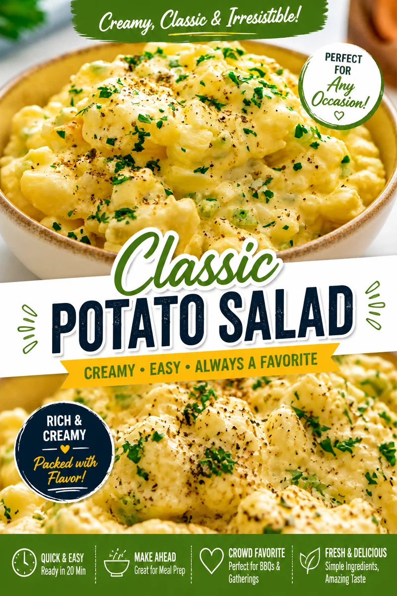 Old Fashioned Potato Salad with Eggs