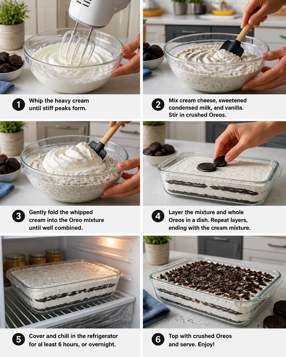 Oreo Icebox Cake