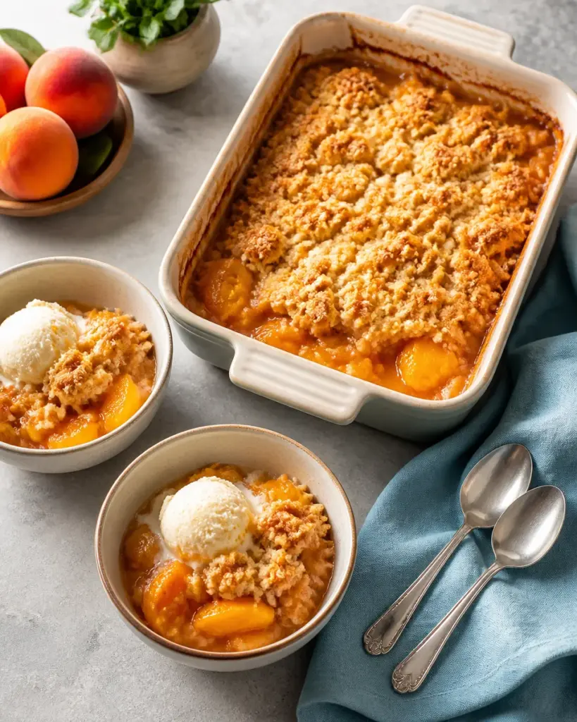 Peach Cobbler Dump Cake