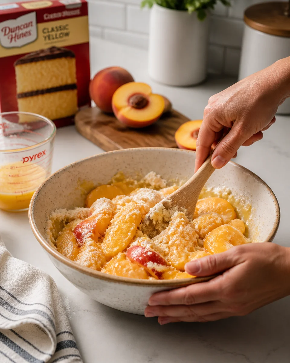 Peach Cobbler Dump Cake
