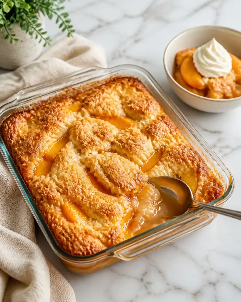 Peach Cobbler with Bisquick