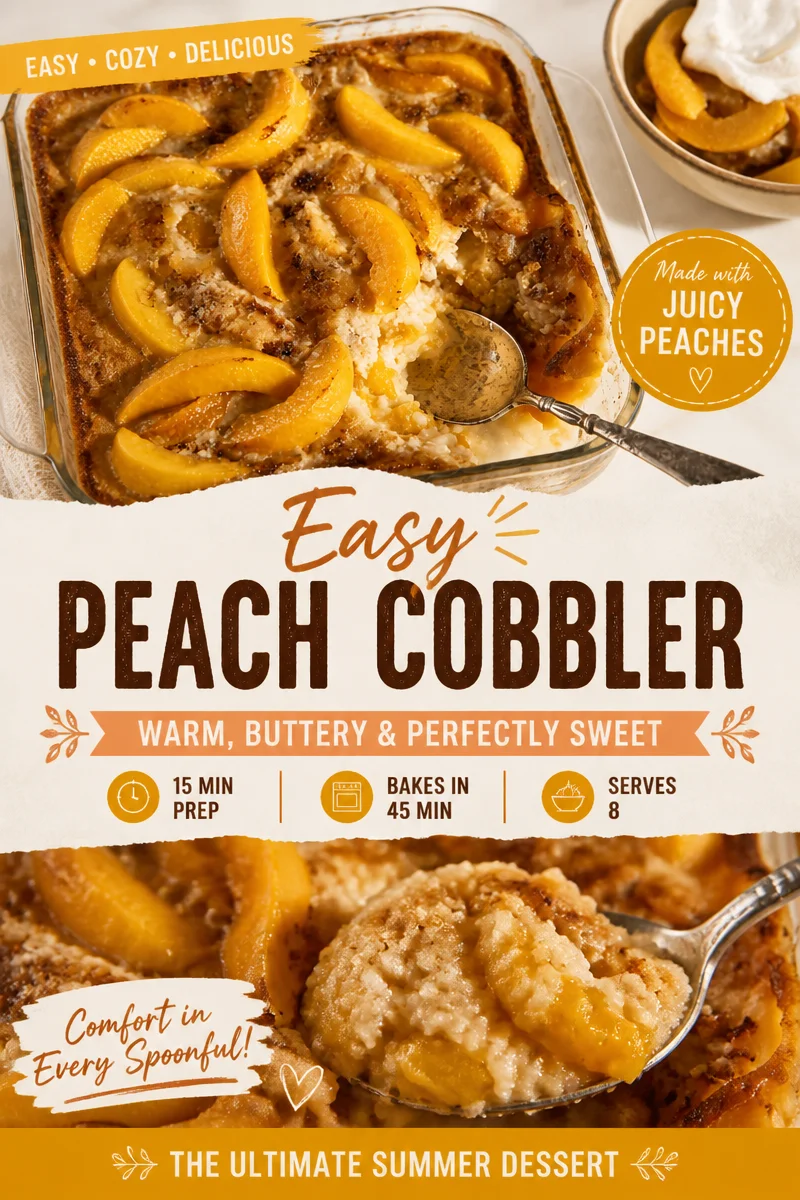 Peach Cobbler with Bisquick