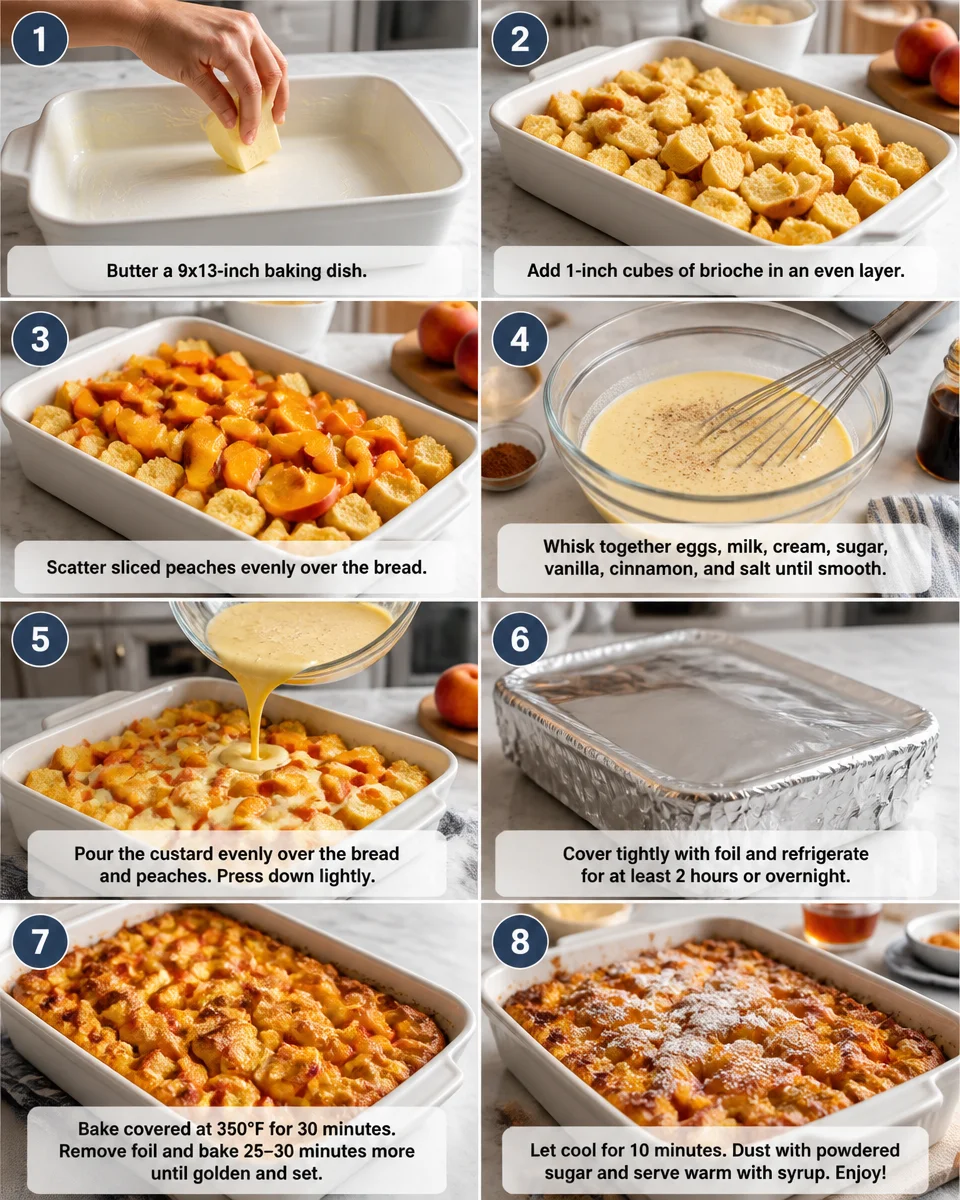 Peach French Toast Casserole