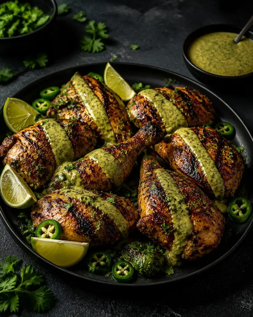 Easy Peruvian Chicken with Green Sauce