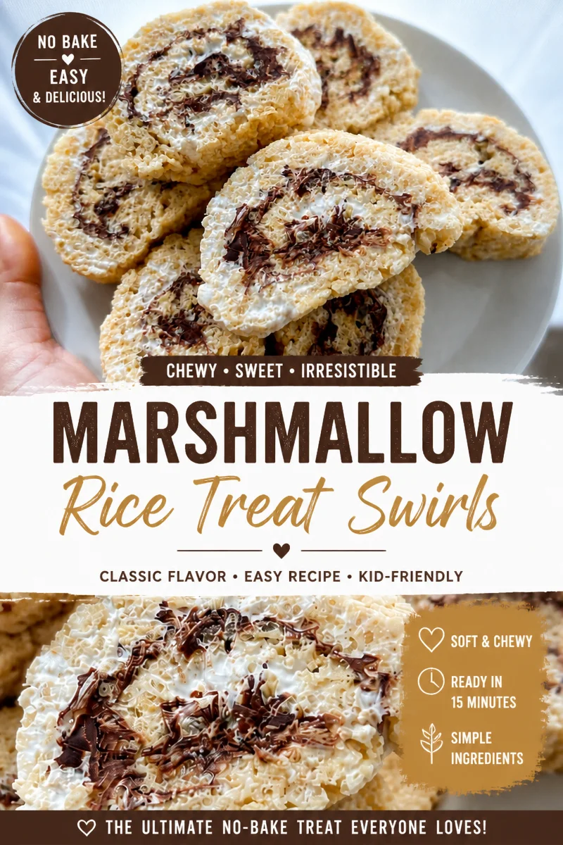 Rolled S'mores Rice Krispie Treats