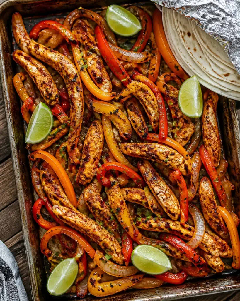 Sheet Pan Chicken Fajitas