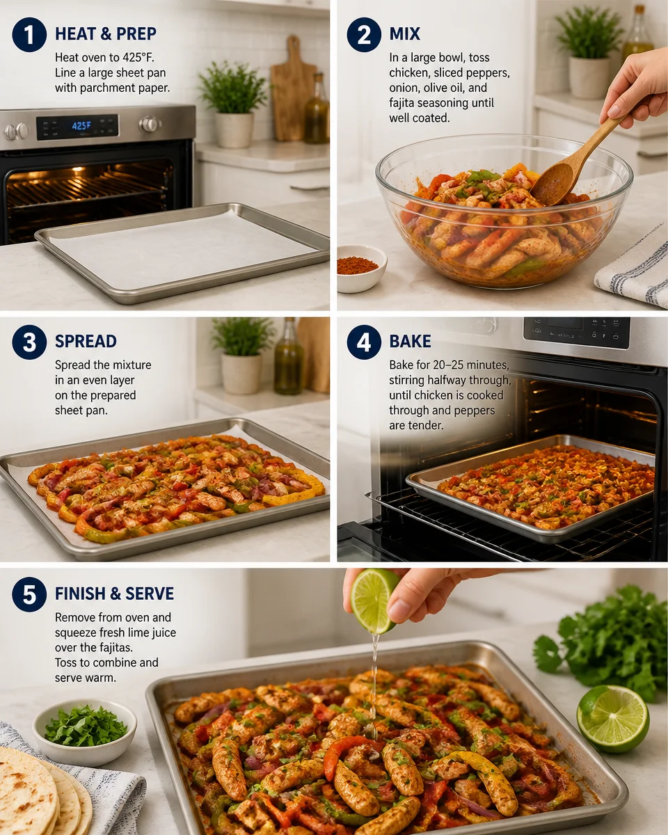 Sheet Pan Chicken Fajitas
