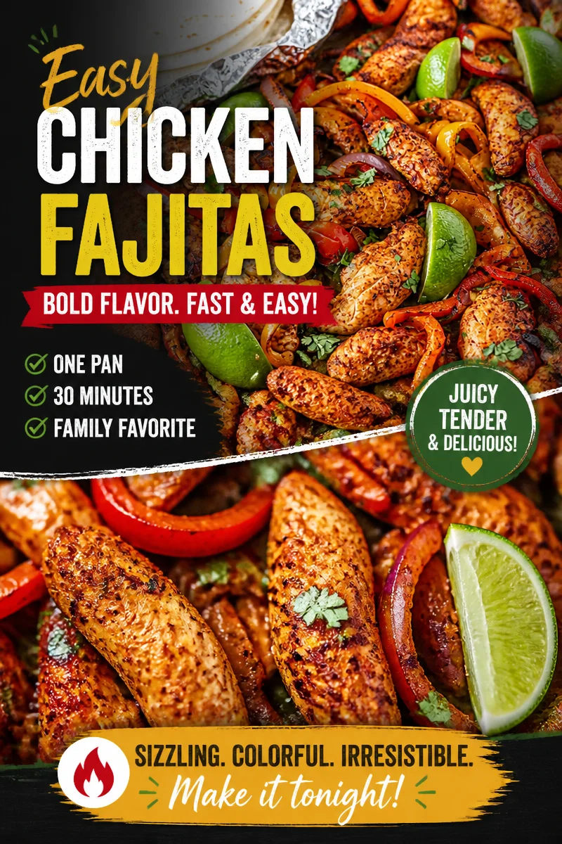 Sheet Pan Chicken Fajitas