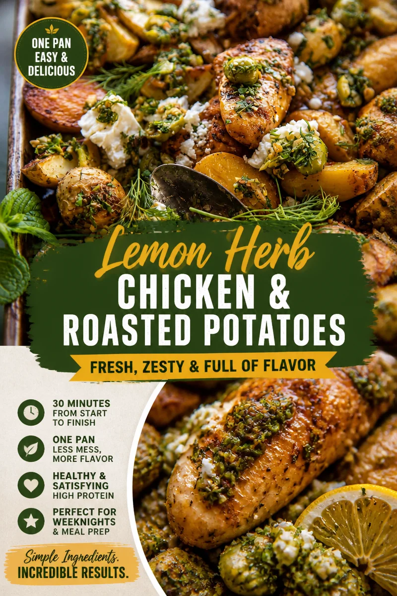 Sheet Pan Greek Chicken and Potatoes