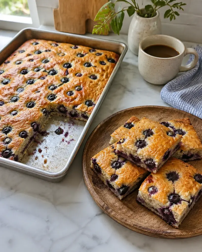Sheet Pan Pancakes with Berries