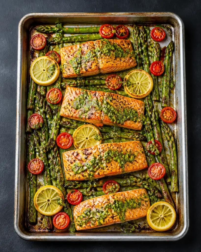 Sheet Pan Salmon and Asparagus