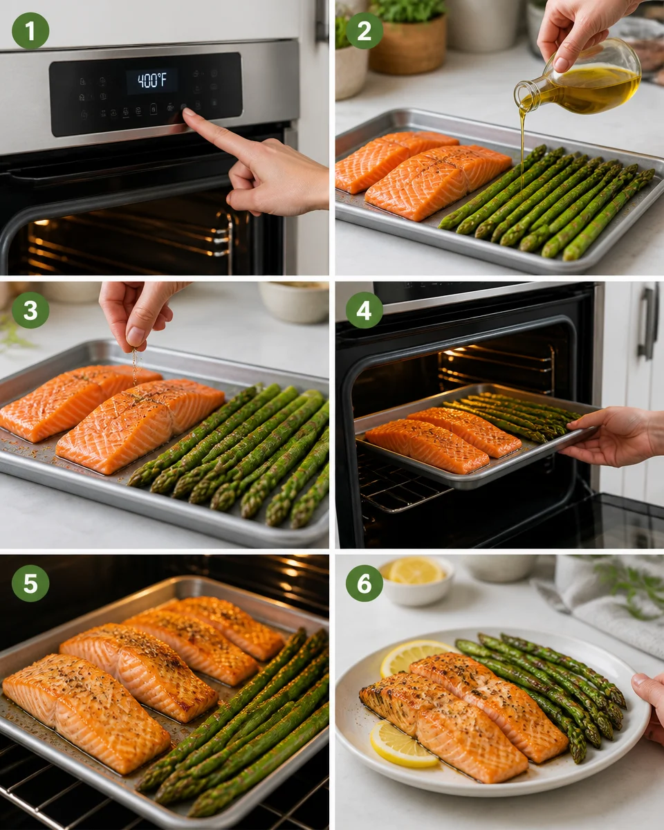 Sheet Pan Salmon and Asparagus