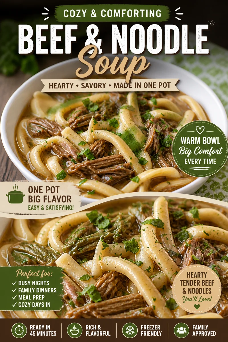 Slow Cooker Beef and Noodles