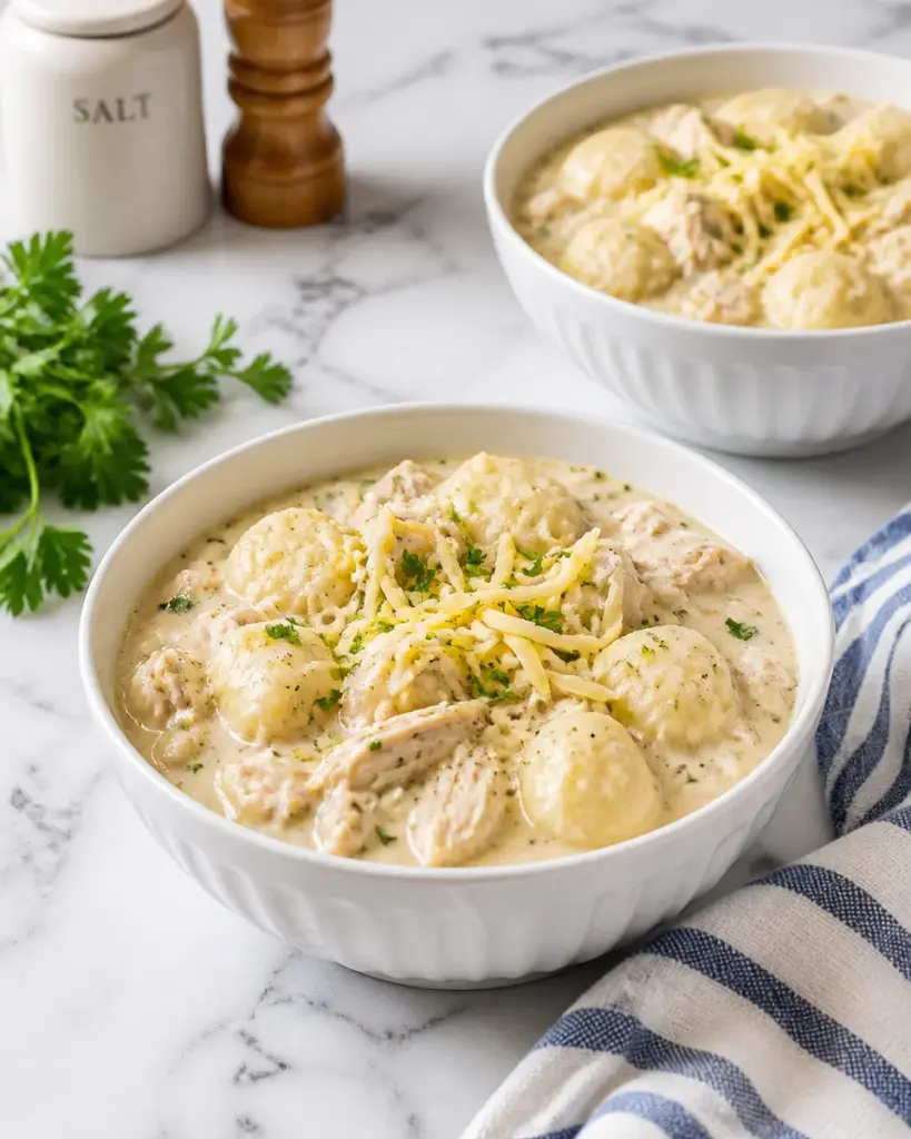 Slow Cooker Chicken and Dumplings