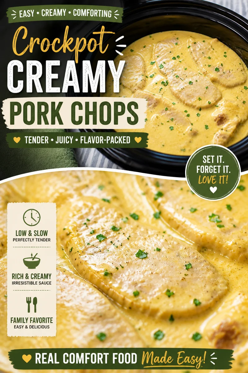 Slow Cooker Creamy Ranch Pork Chops