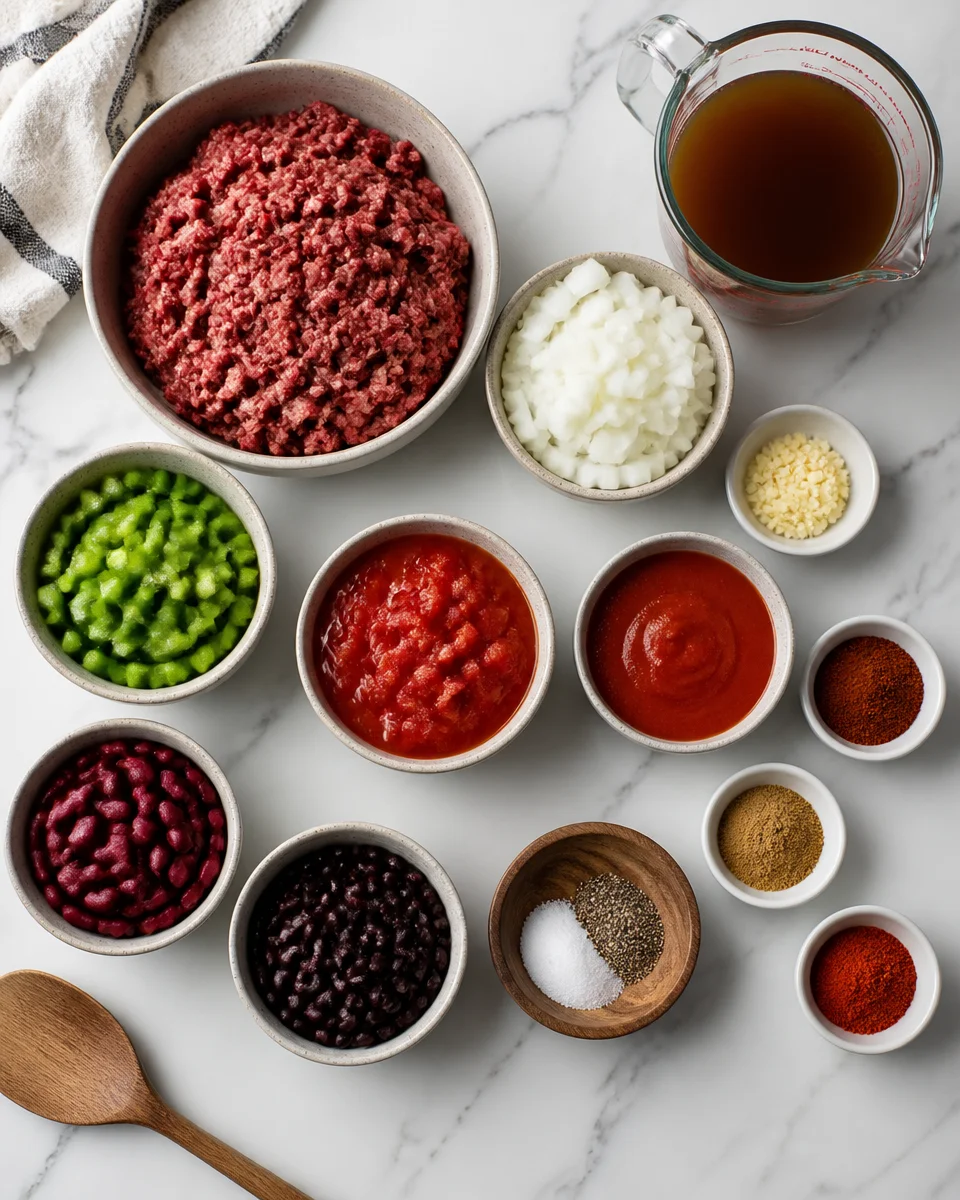 Slow Cooker Ground Beef Chili