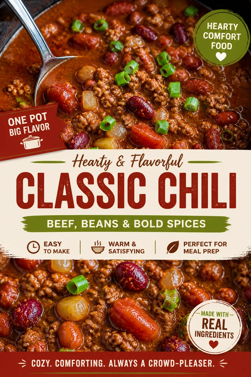Slow Cooker Ground Beef Chili