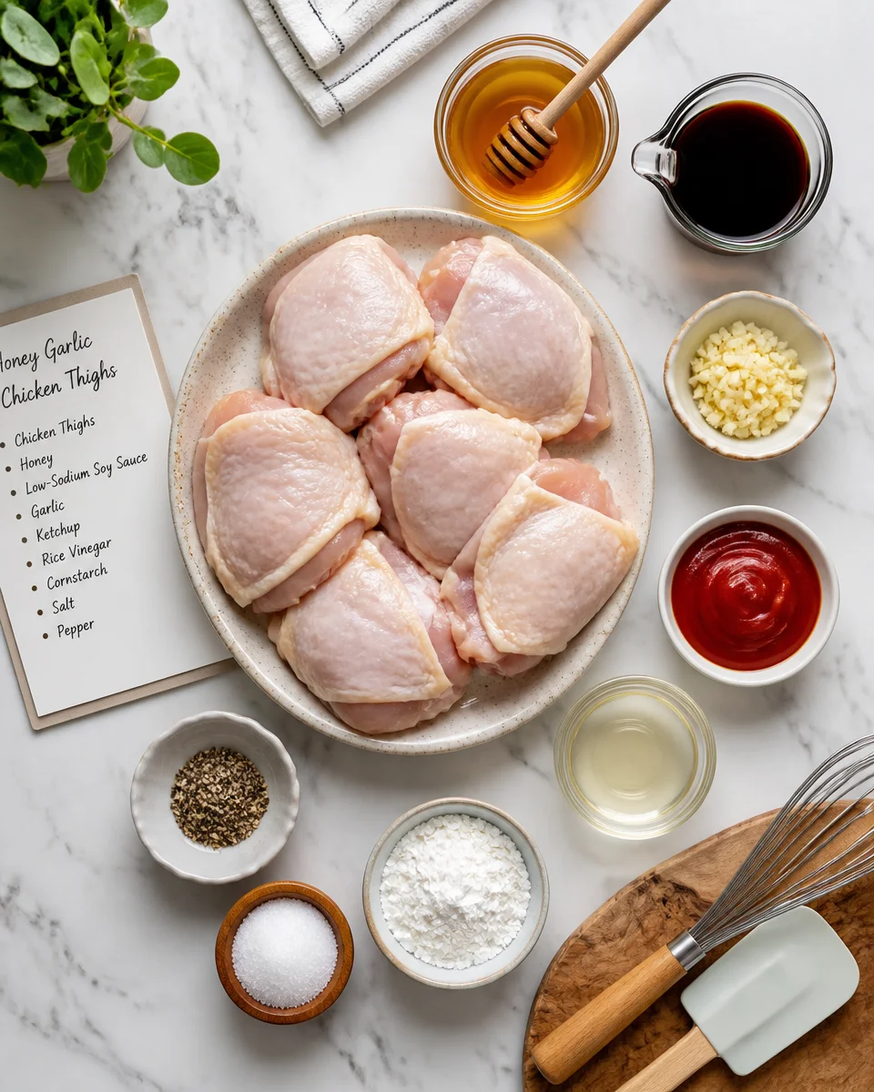 Slow Cooker Honey Garlic Chicken Thighs