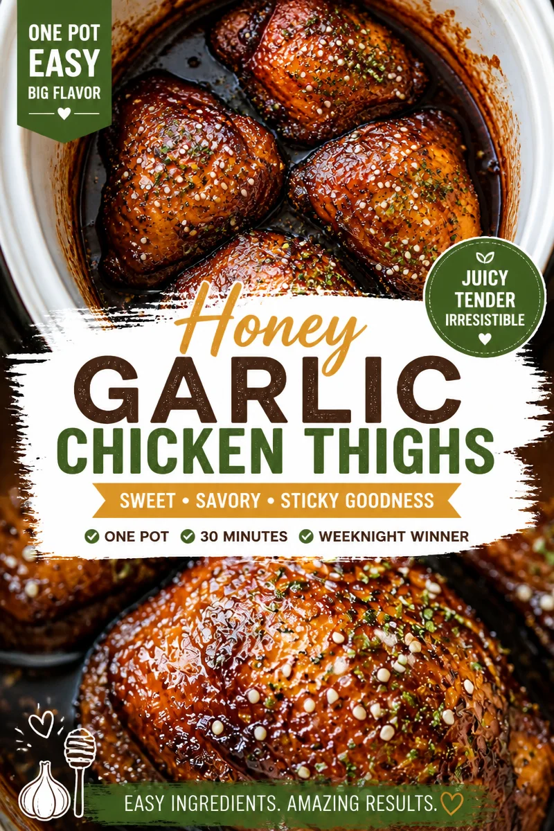 Slow Cooker Honey Garlic Chicken Thighs
