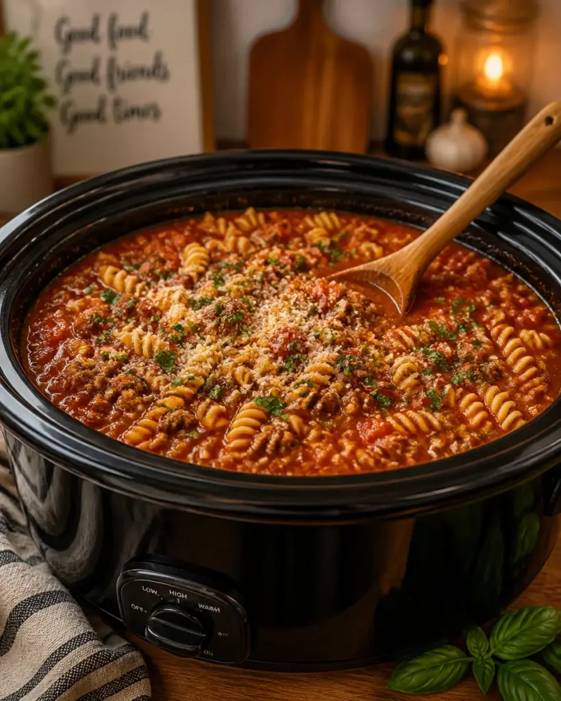Slow Cooker Lasagna Soup