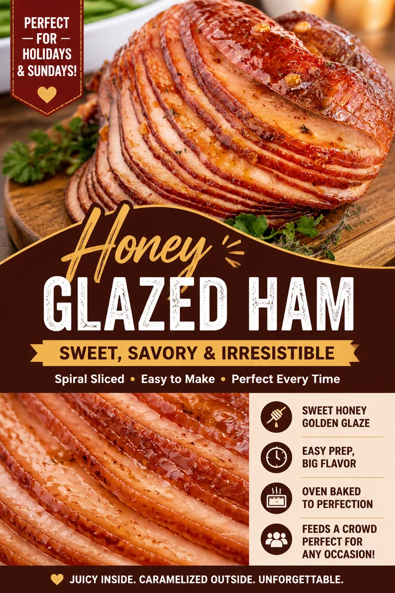 Slow Cooker Peach Glazed Ham