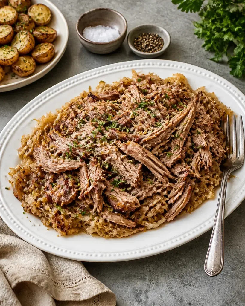 Slow Cooker Pork and Sauerkraut
