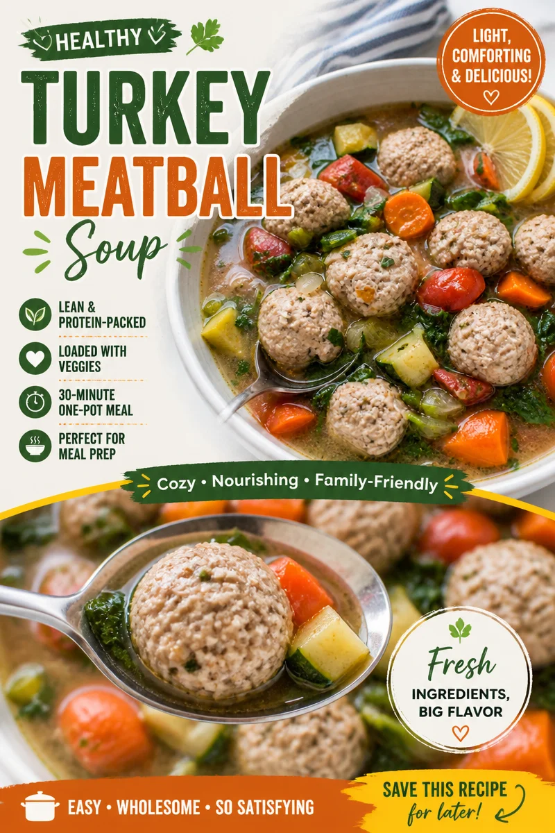 Slow Cooker Turkey Meatball Soup