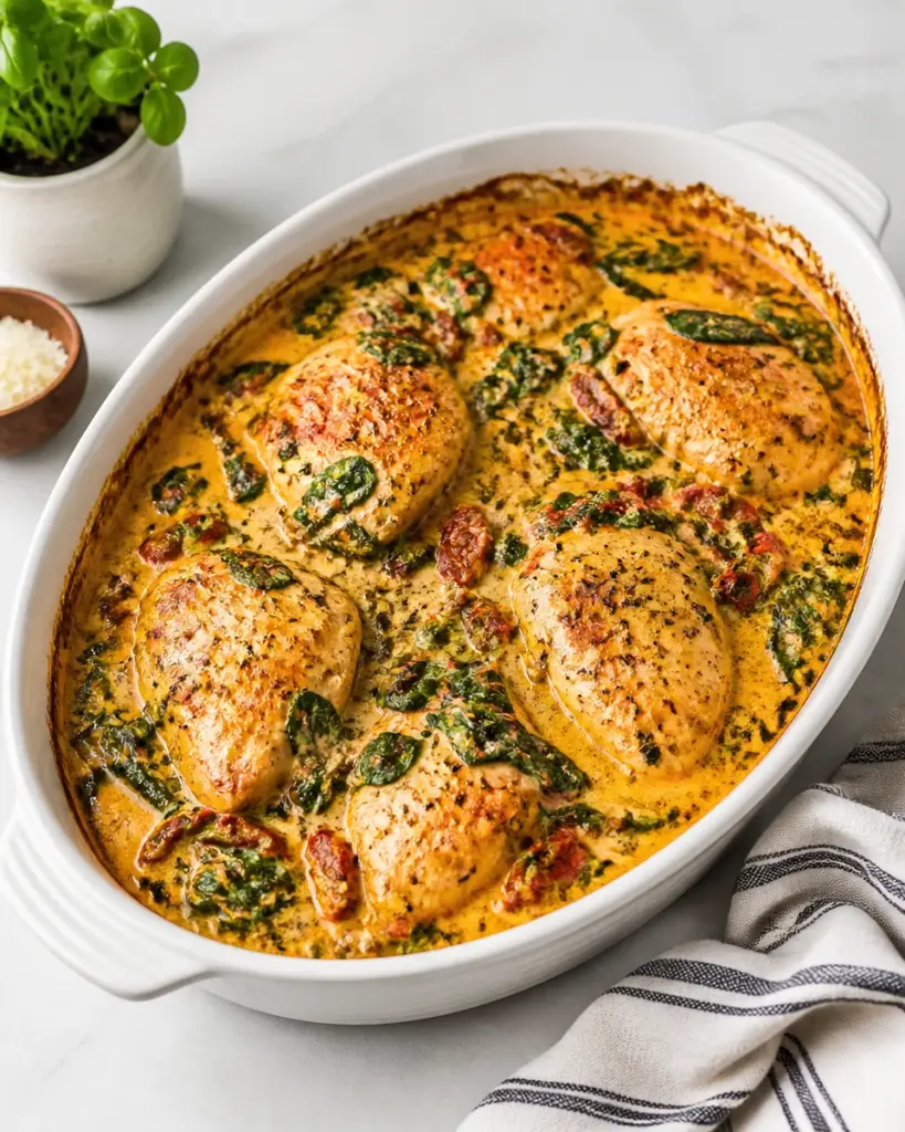 Slow Cooker Tuscan Chicken