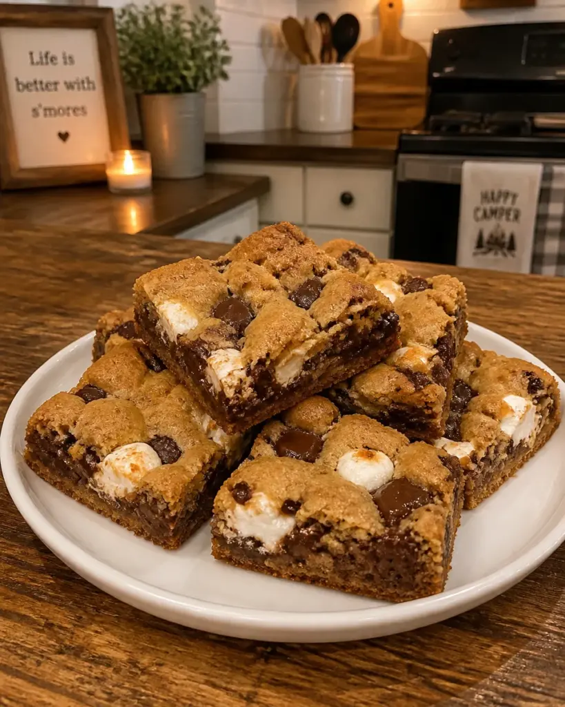 S’mores Cookie Bars