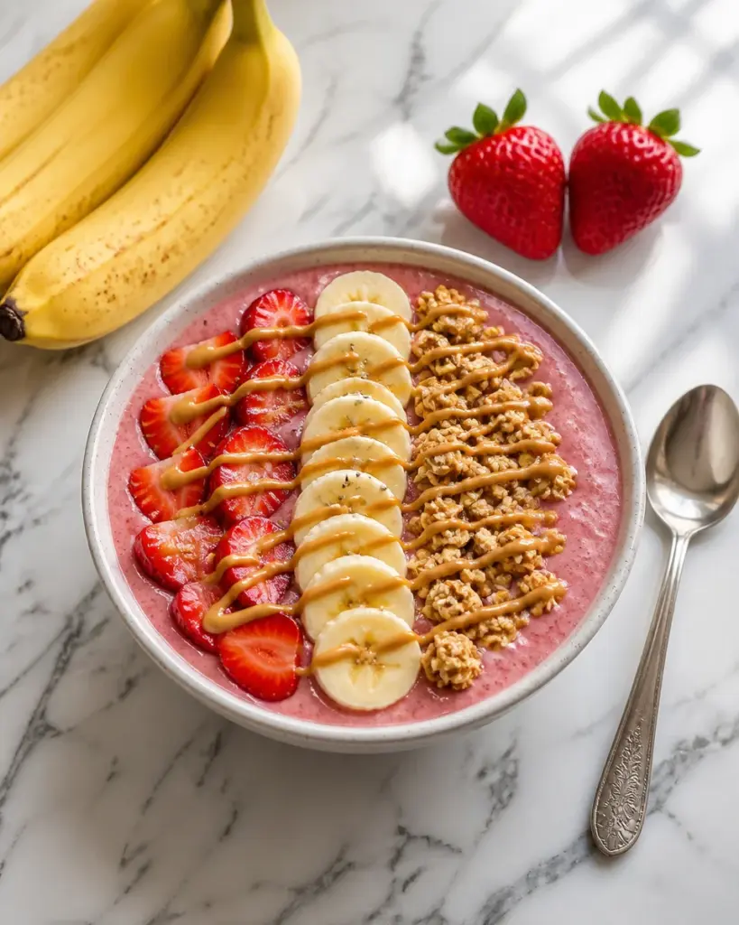 Strawberry Banana Smoothie Bowl