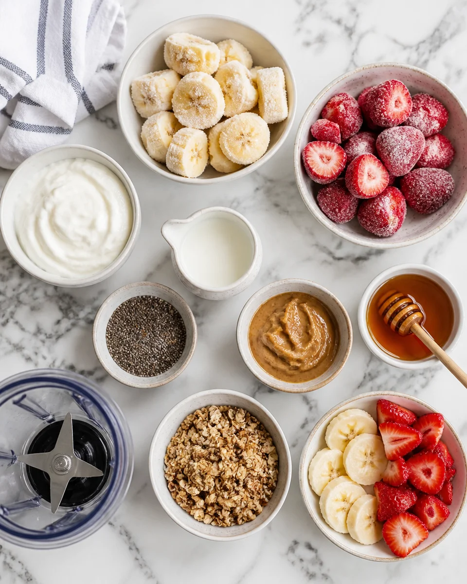 Strawberry Banana Smoothie Bowl