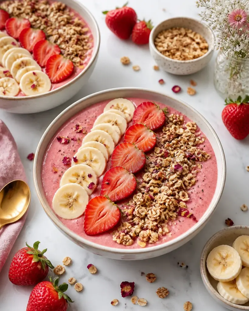 Strawberry Banana Smoothie Bowl