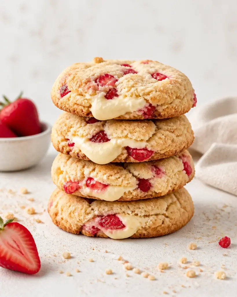 Strawberry Cheesecake Cookies